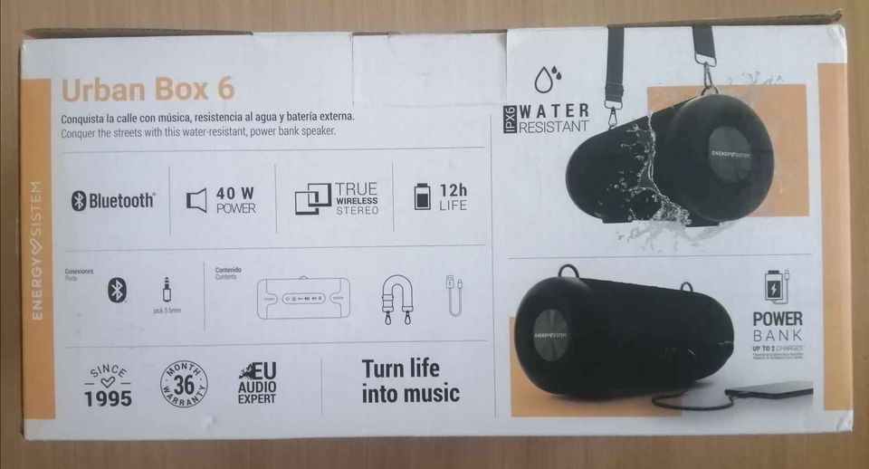 El Hencha El Hencha Kits Mains Libres Bluetooth Speaker energy sistem urban box 6